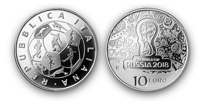 2018 XXII FIFA World Cup10Euros Silver coin | Edmonton Collections