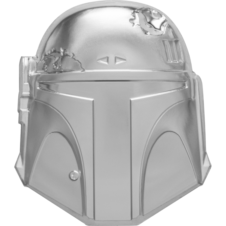 Star Wars Boba Fett Helmet Silver Coin | Edmonton Collections